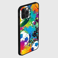 Чехол для iPhone 12 Pro Max Football Paints, цвет: 3D-черный — фото 2