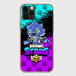 Чехол для iPhone 12 Pro Max Brawl stars leon оборотень, цвет: 3D-светло-розовый