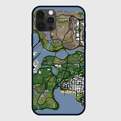 Чехол для iPhone 12 Pro Max San andreas, цвет: 3D-черный