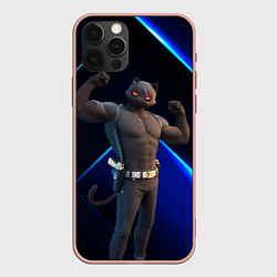 Чехол для iPhone 12 Pro Max Fortnite Meowscles Shadow, цвет: 3D-светло-розовый