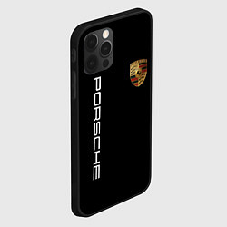 Чехол для iPhone 12 Pro Max PORSCHE, цвет: 3D-черный — фото 2