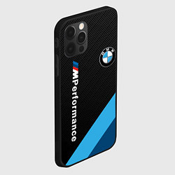 Чехол для iPhone 12 Pro Max BMW M PERFORMANCE, цвет: 3D-черный — фото 2