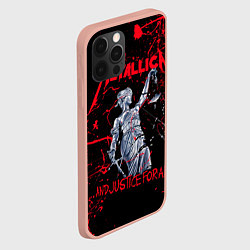 Чехол для iPhone 12 Pro Max Metallica, цвет: 3D-светло-розовый — фото 2