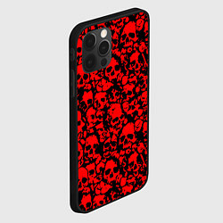 Чехол для iPhone 12 Pro Max ЧЕРЕПА, цвет: 3D-черный — фото 2