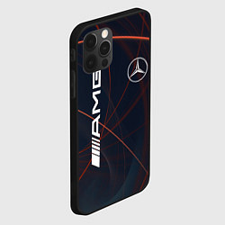 Чехол для iPhone 12 Pro Max MERCEDES-BENZ AMG, цвет: 3D-черный — фото 2