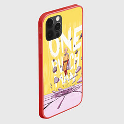 Чехол для iPhone 12 Pro Max One Punch Man, цвет: 3D-красный — фото 2