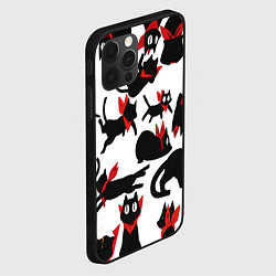 Чехол для iPhone 12 Pro Max Черный котик, цвет: 3D-черный — фото 2