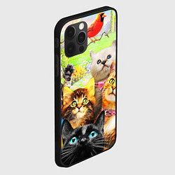 Чехол для iPhone 12 Pro Max КОТЫ, цвет: 3D-черный — фото 2