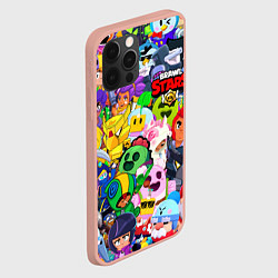 Чехол для iPhone 12 Pro Max BRAWL STARS ВСЕ БРАВЛЕРЫ, цвет: 3D-светло-розовый — фото 2