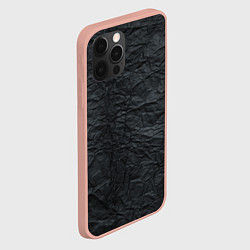 Чехол для iPhone 12 Pro Max Черная Бумага, цвет: 3D-светло-розовый — фото 2
