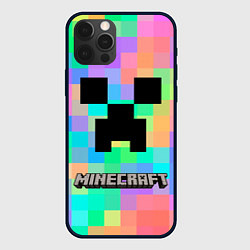 Чехол для iPhone 12 Pro Max Minecraft, цвет: 3D-черный