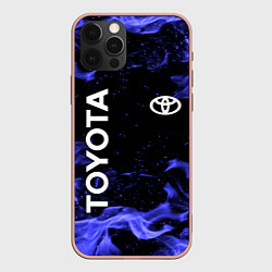Чехол для iPhone 12 Pro Max TOYOTA, цвет: 3D-светло-розовый
