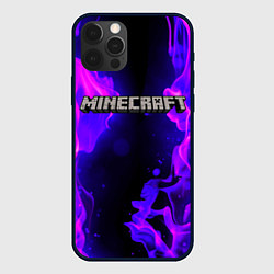 Чехол для iPhone 12 Pro Max MINECRAFT, цвет: 3D-черный