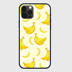 Чехол для iPhone 12 Pro Max Банана, цвет: 3D-черный