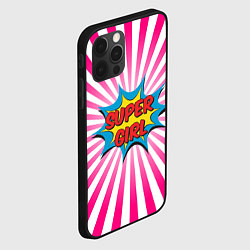 Чехол для iPhone 12 Pro Max Super Girl, цвет: 3D-черный — фото 2