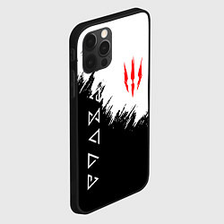 Чехол для iPhone 12 Pro Max The Witcher, цвет: 3D-черный — фото 2