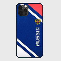 Чехол для iPhone 12 Pro Max RUSSIA SPORT, цвет: 3D-черный