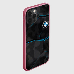Чехол для iPhone 12 Pro Max BMW, цвет: 3D-малиновый — фото 2