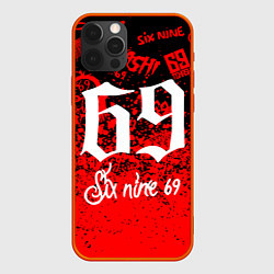 Чехол для iPhone 12 Pro Max 6ix9ine, цвет: 3D-красный