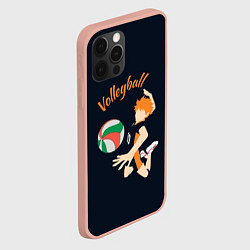Чехол для iPhone 12 Pro Max Волейбол, цвет: 3D-светло-розовый — фото 2