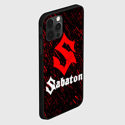 Чехол для iPhone 12 Pro Max Sabaton, цвет: 3D-черный — фото 2