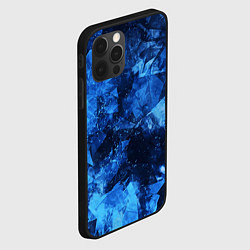 Чехол для iPhone 12 Pro Max Blue Abstraction, цвет: 3D-черный — фото 2