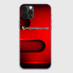 Чехол для iPhone 12 Pro Max PORSCHE, цвет: 3D-сиреневый