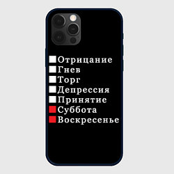 Чехол для iPhone 12 Pro Max Коротко о моей жизни, цвет: 3D-черный