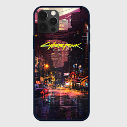 Чехол для iPhone 12 Pro Max CYBERPUNK 2077:КИБЕРПАНК S, цвет: 3D-черный