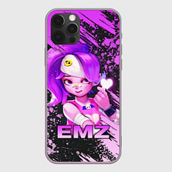 Чехол для iPhone 12 Pro Max BRAWL STARS EMZ, цвет: 3D-серый