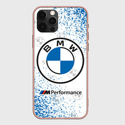 Чехол для iPhone 12 Pro Max BMW БМВ, цвет: 3D-светло-розовый