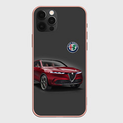 Чехол для iPhone 12 Pro Max Alfa Romeo - Italy, цвет: 3D-светло-розовый