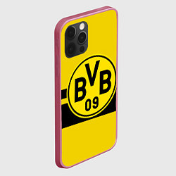 Чехол для iPhone 12 Pro Max BORUSSIA DORTMUND, цвет: 3D-малиновый — фото 2