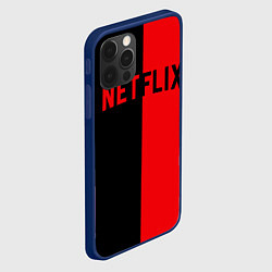 Чехол для iPhone 12 Pro Max NETFLIX, цвет: 3D-тёмно-синий — фото 2