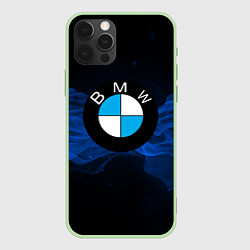 Чехол для iPhone 12 Pro Max BMW, цвет: 3D-салатовый