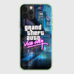 Чехол для iPhone 12 Pro Max GTA, цвет: 3D-салатовый
