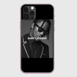 Чехол для iPhone 12 Pro Max Travis Scott SL, цвет: 3D-серый