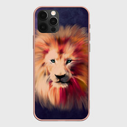 Чехол для iPhone 12 Pro Max Звездный Лев, цвет: 3D-светло-розовый