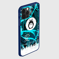 Чехол для iPhone 12 Pro Max Тоторо, цвет: 3D-тёмно-синий — фото 2