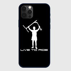 Чехол для iPhone 12 Pro Max Самокат трюковой Live to ride, цвет: 3D-черный