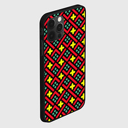 Чехол для iPhone 12 Pro Max Abstract cross armor, цвет: 3D-черный — фото 2