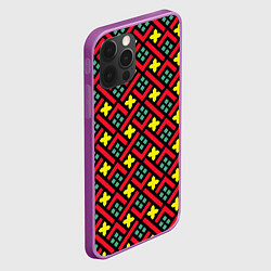 Чехол для iPhone 12 Pro Max Abstract cross armor, цвет: 3D-сиреневый — фото 2