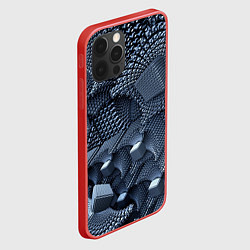 Чехол для iPhone 12 Pro Max Геометрия, цвет: 3D-красный — фото 2