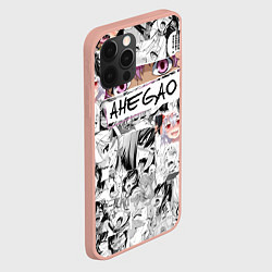 Чехол для iPhone 12 Pro Max Ахегао Ahegao, цвет: 3D-светло-розовый — фото 2