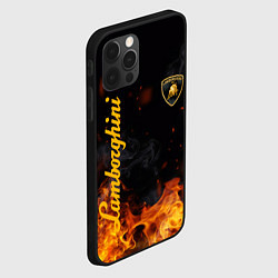 Чехол для iPhone 12 Pro Max LAMBORGHINI, цвет: 3D-черный — фото 2