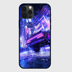 Чехол для iPhone 12 Pro Max Cyberpunk city, цвет: 3D-черный