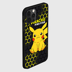 Чехол для iPhone 12 Pro Max Pikachu Pika Pika, цвет: 3D-черный — фото 2