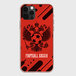 Чехол для iPhone 12 Pro Max FOOTBALL RUSSIA Футбол, цвет: 3D-светло-розовый