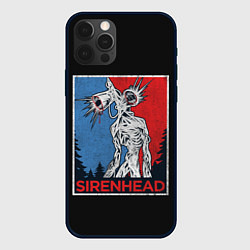 Чехол для iPhone 12 Pro Max Сиреноголовый, цвет: 3D-черный