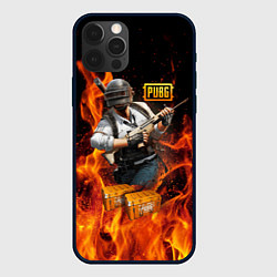 Чехол для iPhone 12 Pro Max PUBG, цвет: 3D-черный